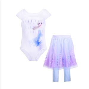 Disney Elsa Leotard & Leggings with Tutu Frozen 2